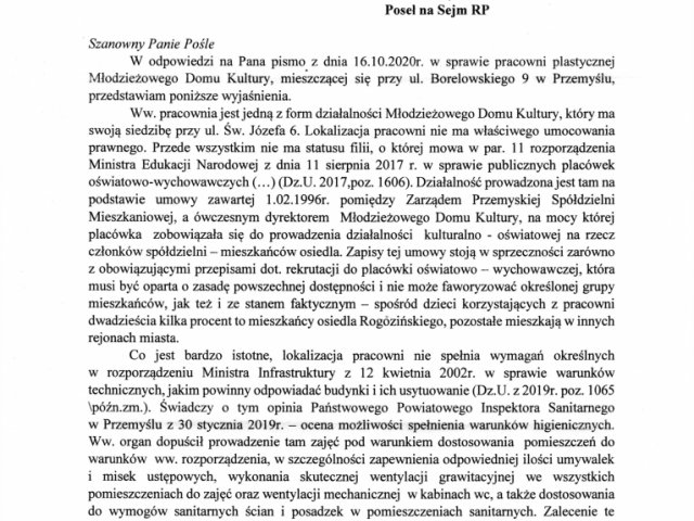Interwencja w sprawie Pracowni Plastycznej MDK przy ul. Borelowskiego - 0003.jpg