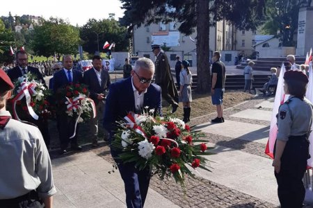 Uroczysty apel harcerski z okazji obchodów 78. rocznicy wybuchu Powstania Warszawskiego