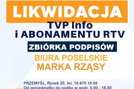 Obywatelska inicjatywa - Likwidacja abonamentu i TVP Info