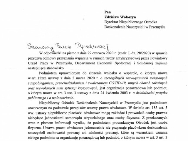 Inwestycja w sprawie przewlekłości w rozpatrywaniu sprawy Niepublicznego Ośrodka Doskonalenia Nauczycieli w Przemyślu1 - 0003.jpg