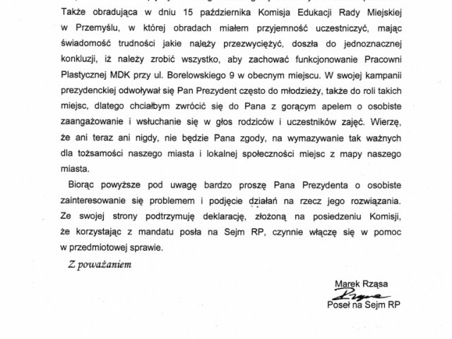 Interwencja w sprawie Pracowni Plastycznej MDK przy ul. Borelowskiego - 0002.jpg