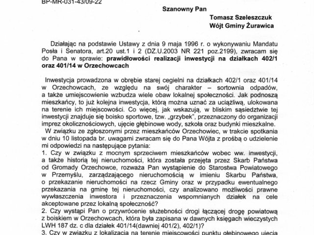 Interwencja w sprawie prawidłowości realizacji inwestycji na działkach w Orzechowcach - 0003.jpg