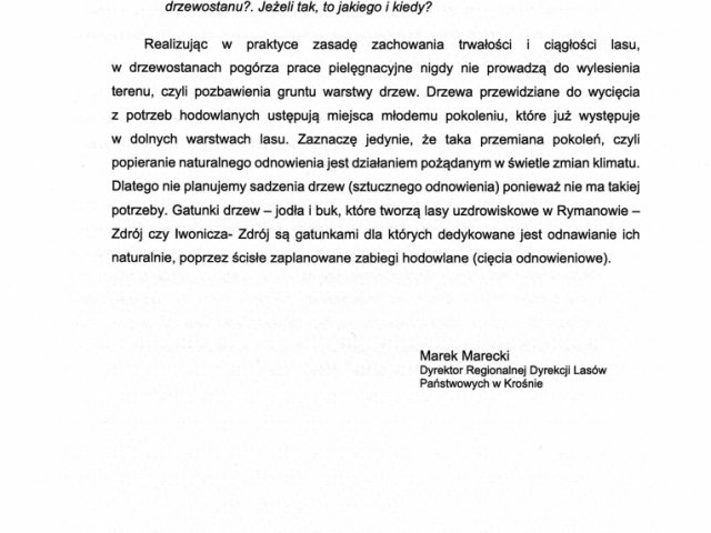 Interwencja w sprawie wycinki lasów wokół w lasach uzdrowiskowych wokół Iwonicza-Zdroju i Rymanowa-Zdroju - odpowiedź - 0008.jpg