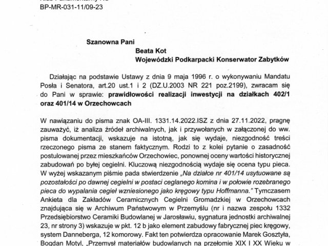 prawidłowości realizacji inwestycji na działkach 4021 oraz 40114 w Orzechowcach - 0001.jpg