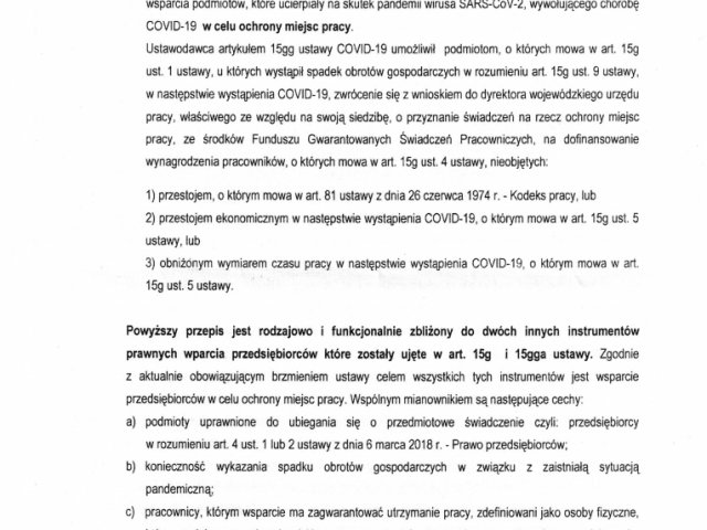 Odpowiedź na interwencję w sprawie skali podejmowanych decyzji o nakazie zwrotu przez przedsiębiorców dotacji w ramach świadczeń mających wesprzeć i chronić rynek pracy w okresie pandemicznym. - 0006.jpg