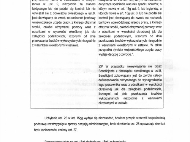 Odpowiedź na interwencję w sprawie skali podejmowanych decyzji o nakazie zwrotu przez przedsiębiorców dotacji w ramach świadczeń mających wesprzeć i chronić rynek pracy w okresie pandemicznym. - 0005.jpg