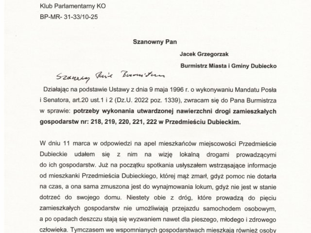Interwencja w sprawie drogi_Przedmieście Dubieckie - 0001.jpg