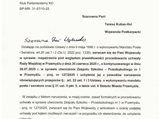 Interwencja w sprawie nieprawidłowości w uchwalaniu uchwały RM w Przemyślu_Wojewoda - 0001.jpg